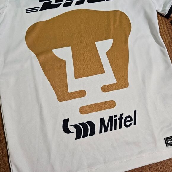 Nike Pumas UNAM 22 23 Jersey Home White Gold Blue Kids Size M DM2178-101 New - Picture 2 of 9